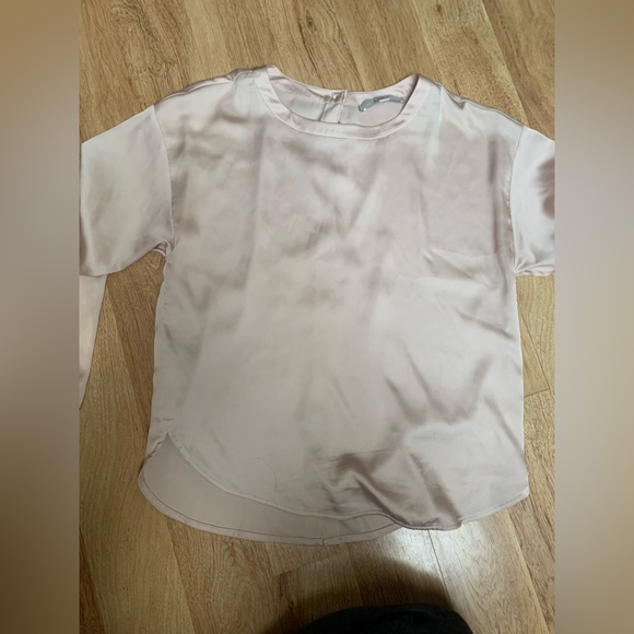 LOFT Tops - Loft champagne pink button back blouse